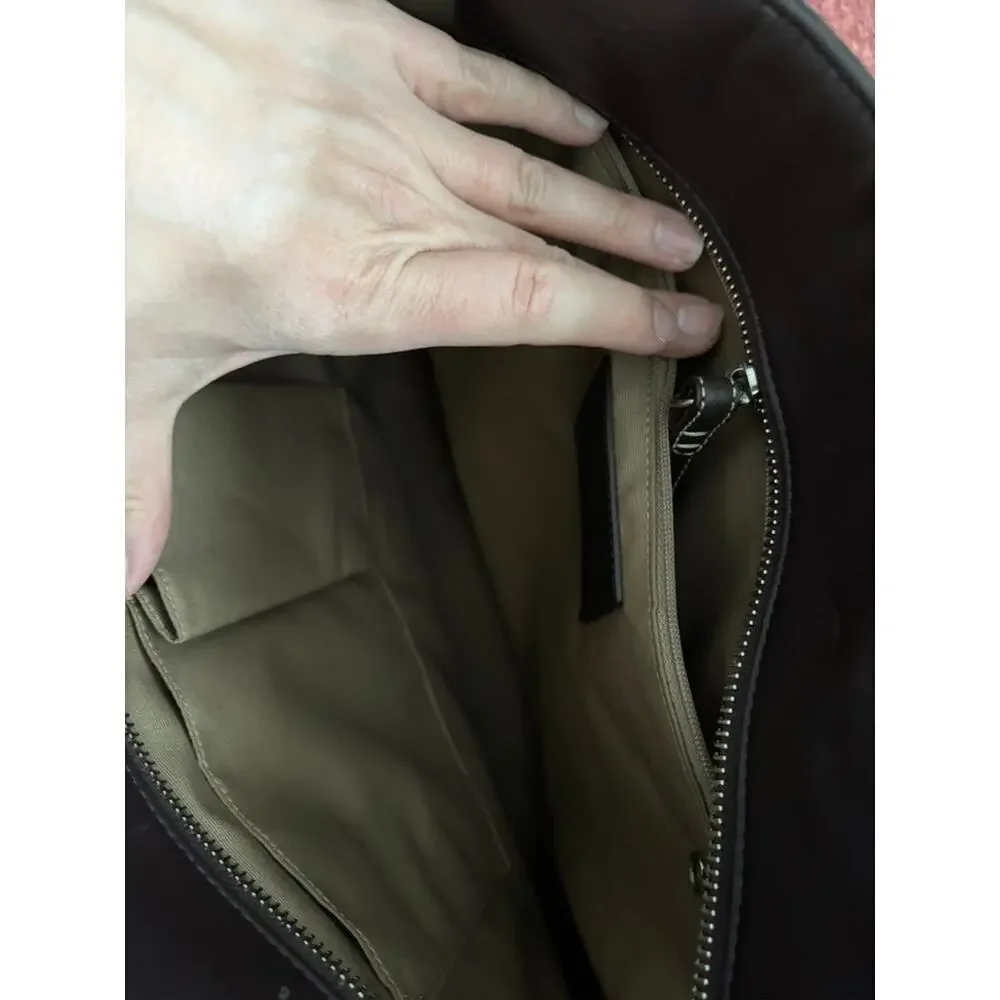 Vintage‎ Coach Brown Suede Bridle Bit Purse